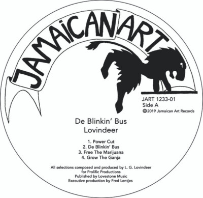 欧LP Lovindeer De Blinkin Bus JART123301 Jamaican Art /00340 Lloyd Lovindeer - De Blinkin' Bus (LP, Album, RM, S/Edition