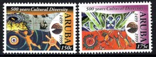 Aruba - 500 Jahre kulturelle Vielfalt Satz postfrisch 1999 Mi. 240-241