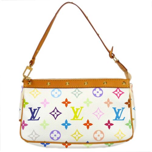 Louis Vuitton White Multicolor Pochette Accessoires Handbag M92649 SL1003 112625 - 第 1/10 張圖片