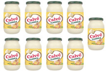9x Calve Calvè Klassik Mayonnaise mayo classic Fritessoße Soße Sauce glass 450ml