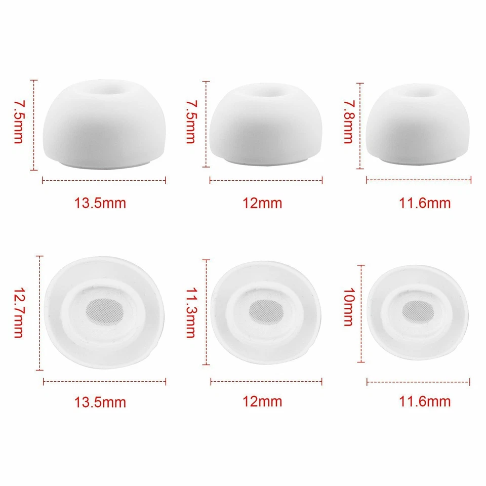 1Pair For Apple Airpods Pro Ear Tips Replacement Cover S/M/L Earplug Accessories - Image 2 of 4