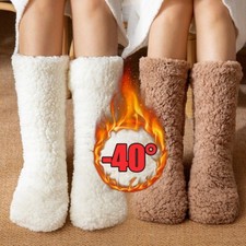 Thickened Winter Woven Thermal Cashmere Floor Socks for Women - Leg Cover Socks