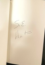 S.E. Hinton Signed The Outsiders 50th Anniversary Edition Hardcover Book 