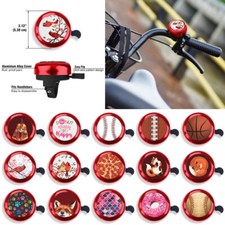 Aluminum Bike Bell Bicycle Bell Alarm Ring Cycling Handlebar Alarm Red