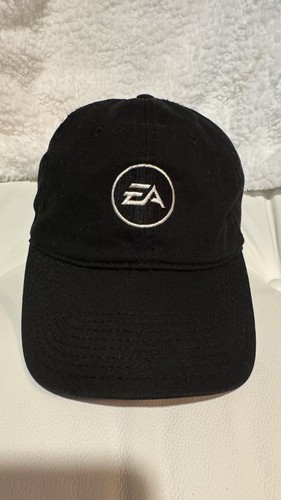 EA Sportmütze schwarz mit weißem Logo Einheitsgröße Baseball Cap