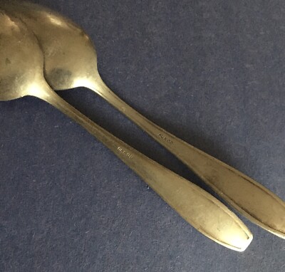 Art Nouveau OKA 90 German Silverware Collectible Spoons Teaspoons