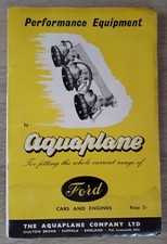Aquaplane Ford Performance Equipment Parts Catalogue Brochure 1967