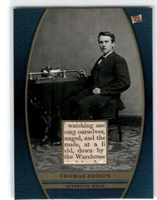Pieces of the Past Relic Card   Thomas Edison