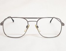 VTG SILVER METAL MENS FRAMES LUXOTTICA CARLOS NATURAL AVANT-GARDE PILOT AVIATOR
