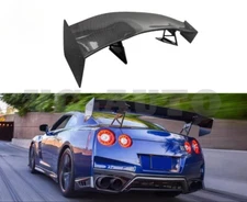 FOR Nissan GTR35 APR Model Rear Wing True Carbon Fiber Fixed Wing Spoiler Trim