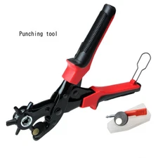 Belt Hole Puncher Tool Manual Hand Pliers for Round and Oval Holes