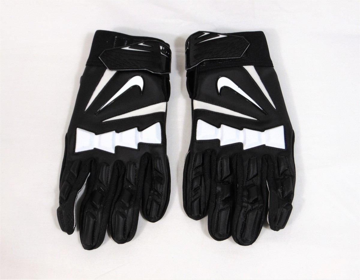 Nike PROMO Hyperbeast Black White OREO Football Gloves Sz
