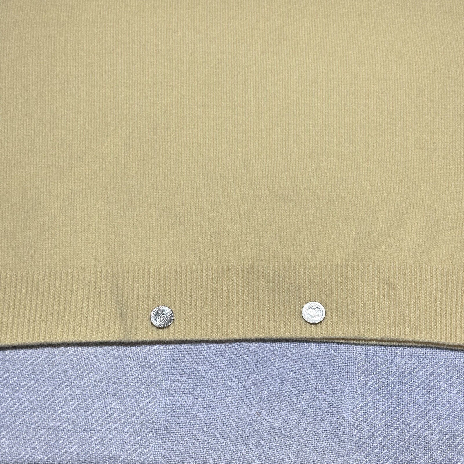 LL Bean Lambs Wool Solid Yellow Pullover Sweater … - image 9