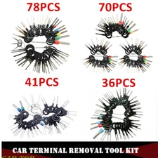 78PCS Car Terminal Removal Tool kit Wire Plug Connector Extractor Puller Pin