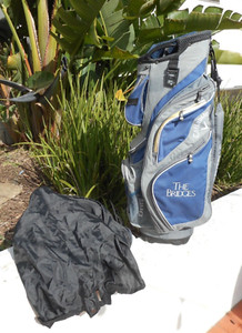 CALLAWAY ORG 14 Cart Bag - The Bridges GC, Rancho Santa Fe, CA, Blue/Gray & Cap!