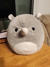 Squishmallow Rhino Plush Doll, Irving The Rhino Squishmallows 8" Kellytoy