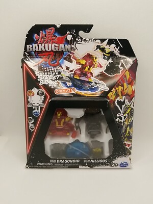 Bakugan Street Brawl Special Attack Dragonoid & Nillious Exclusive Figure