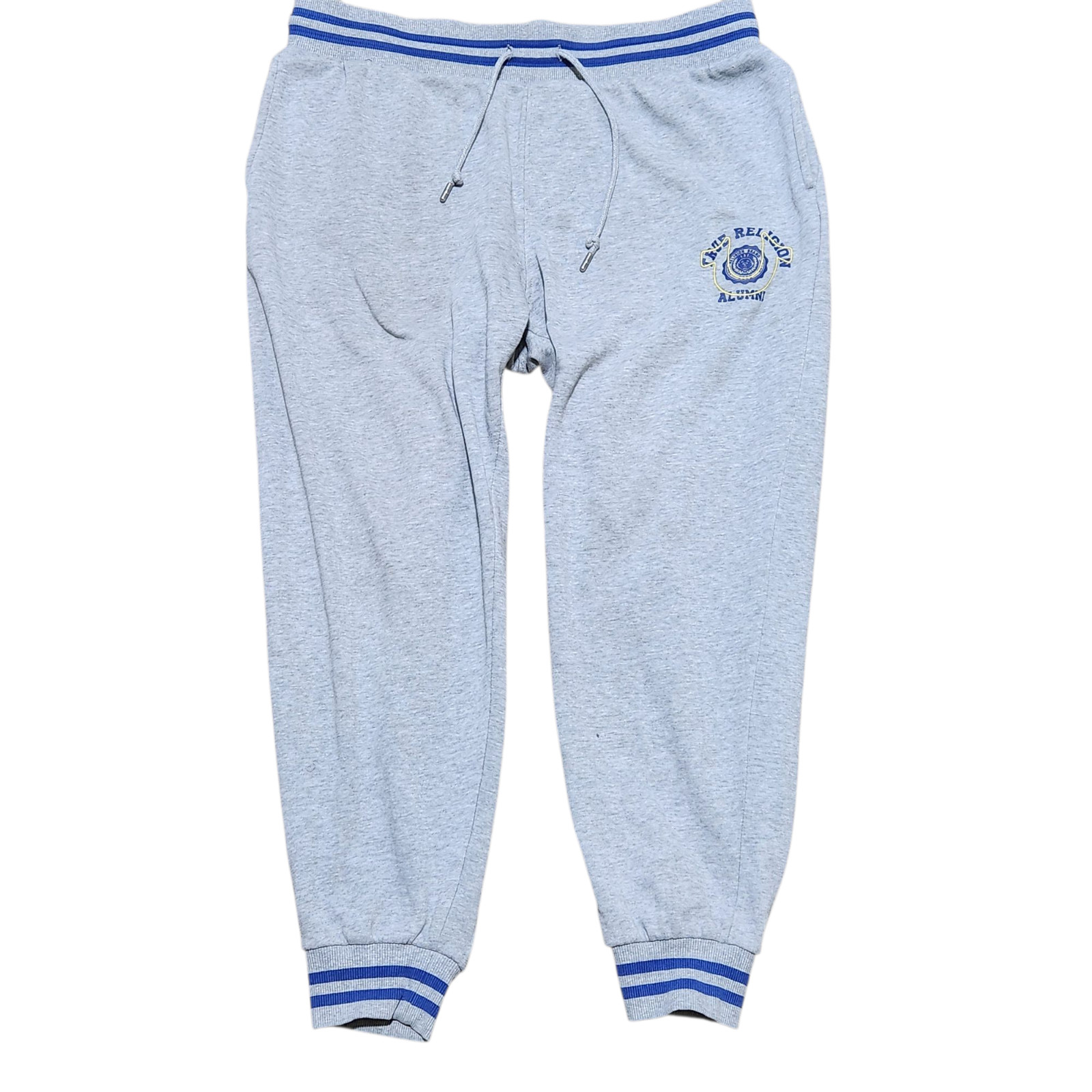 True Religion Alumni Jogger Men XL Gray Tapered Sweatpants Streetwear