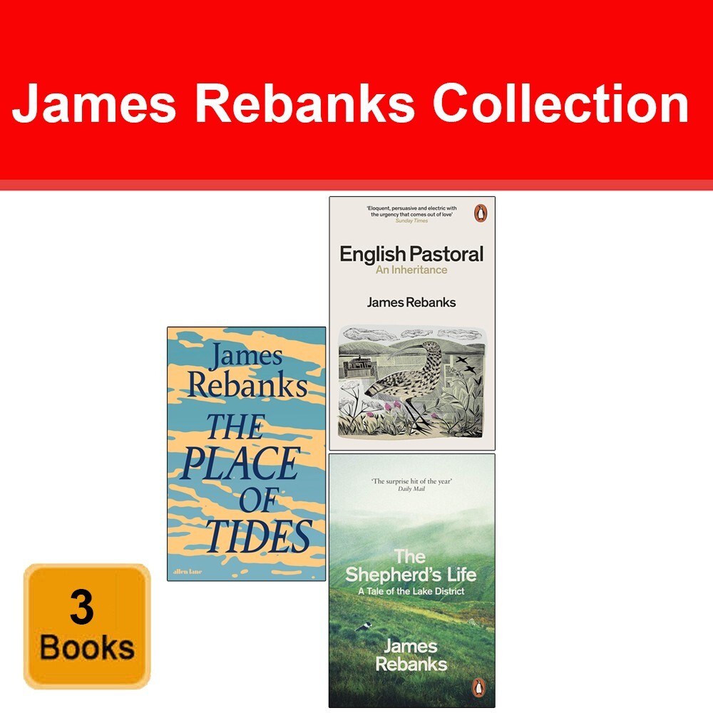 James Reba Collection 3 Books Place of Tides, English Pastoral, Shepherd's Life