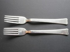 WMF 2500 Bauhaus 2 Gabeln versilbert 90´er Auflage