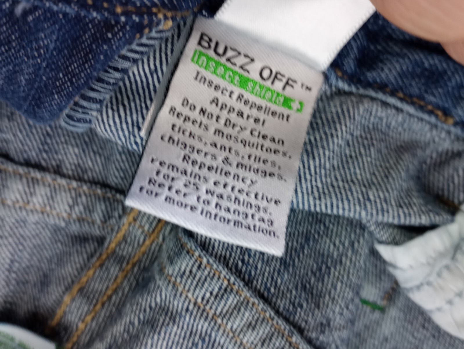 Exofficio Men's Buzz Off Insect Repellent Jeans Stone Wash Size 38X32 