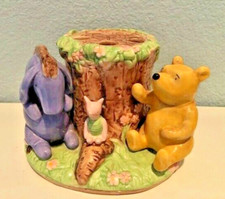 Classic Winnie the Pooh Bear Eeyore Piglet 5 Spot Toothbrush Holder Disney