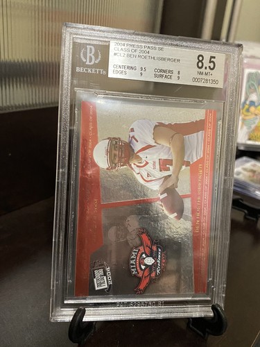 2004 Ben Roethlisberger Press pass SE BGS RC #CL2 Pittsburgh Steelers SB 🏆🏆 - Picture 3 of 6