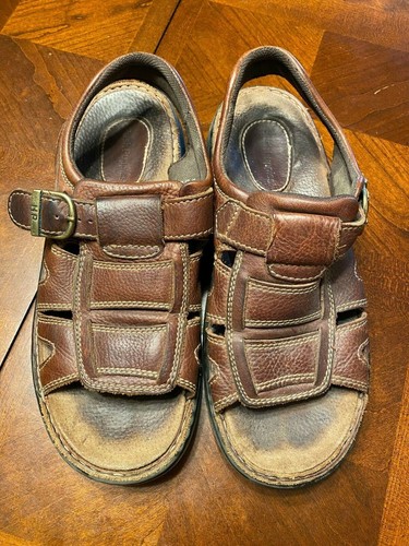 hush puppies brown leather sandals