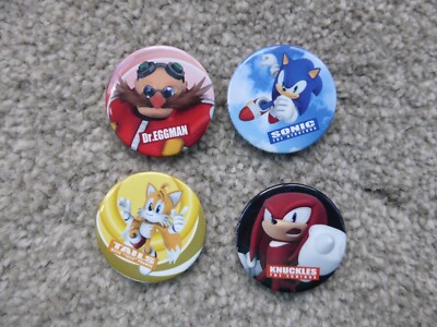 Sonic Knuckles Tails und Reggman Badges