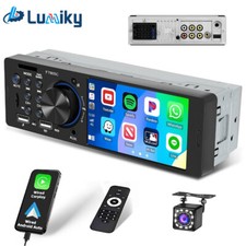 Apple Carplay Android Auto 1DIN 4" Autoradio Bluetooth FM USB AUX MP5 Player Kam