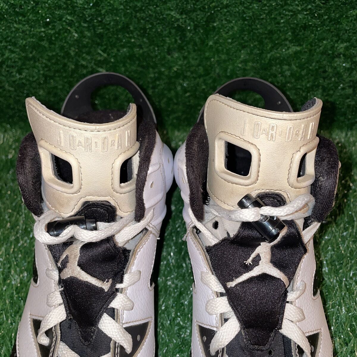 Nike Air Jordan 6 Retro TD Football Cleats Oreo Black White Nike Air Jordan 6 Retro TD Football Cleats Oreo Black White