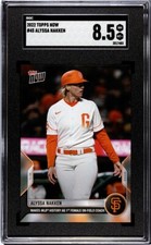 2022 Topps Now #45 Alyssa Nakken SGC 8.5 NM MINT+ 1st Female On Field Coach 