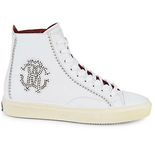 LEATHER LACED SNEAKERS 45 