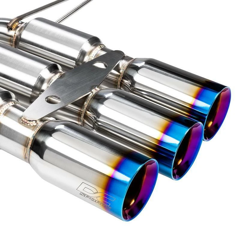 TRIPLE EXIT BURNT TIP EXHAUST SYSTEM FOR 16-21 HONDA CIVIC TYPE R - DC SPORTS - Изображение 4 из 4
