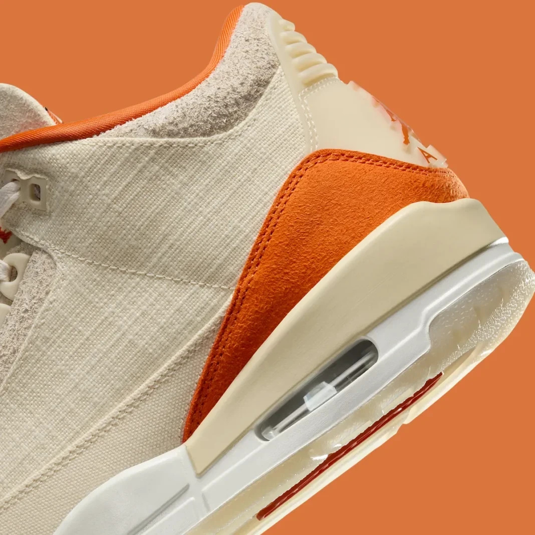 ◆Nike◆ Air Jordan 3 Retro W Fossil Sail Starfish IH7694200 Nike Women's Air Jordan 3 Retro TEX Shoes Starfish Sail