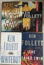 Ken Follett [Hardcover] Night Over Water Whiteout The Third Twin Code To Zero X4