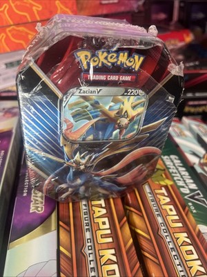 Pokémon Zacian V Legends of Galar Tin XY Evolutions, Sword & Shield, Rebel Clash