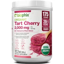 biophix Tart Cherry USDA Organic Powder 20:1 Extract 12.3 oz 350 g