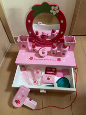 Mother Garden Wooden Cutie Strawberry Dresser 10 Accessories Pretend Play Set