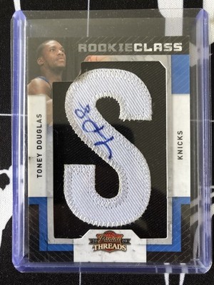 2009-10 Panini Threads #128 Toney Douglas 623/630 AU Rookie Letter S Knicks NBA