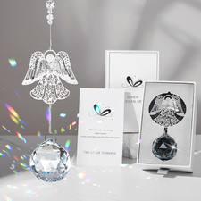 Memorial Modern Sympathy Gift for Loss of Mom - 3D Angel Design Grief Hanging Or