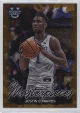 2023 Bowman U Best Masterpieces Gold Refractor 42/50 Justin Edwards #BM-2 10j9