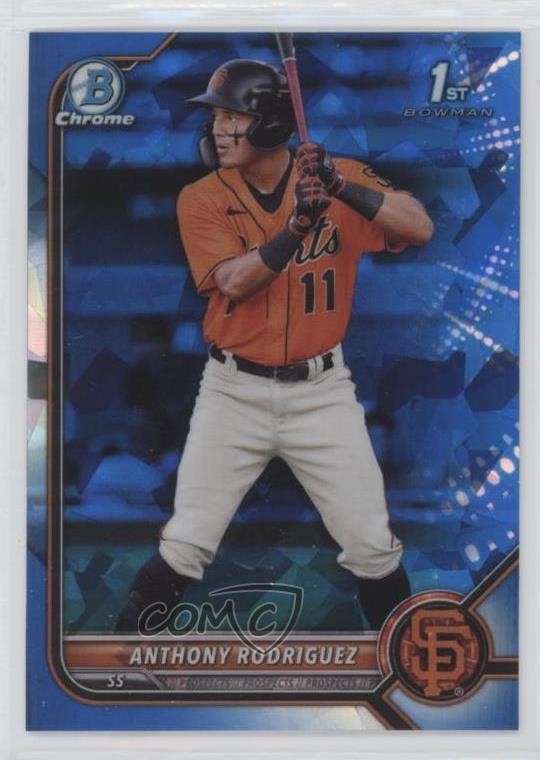 2022 Bowman Sapphire Edition Chrome Prospects Anthony Rodriguez #BCP-26 hu7