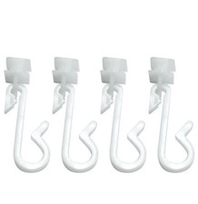 12bSHOWER CURTAIN HOOKS GLIDERS RUNNERS CLIP TRACK RAIL BATHROOM REPLACEMENT 