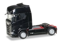 Herpa 1:87 306690 Scania CS20 Zugmaschine Schwarz NEU OVP