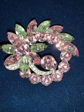 Vintage jewelry Brooch Signed Eisenberg Ice