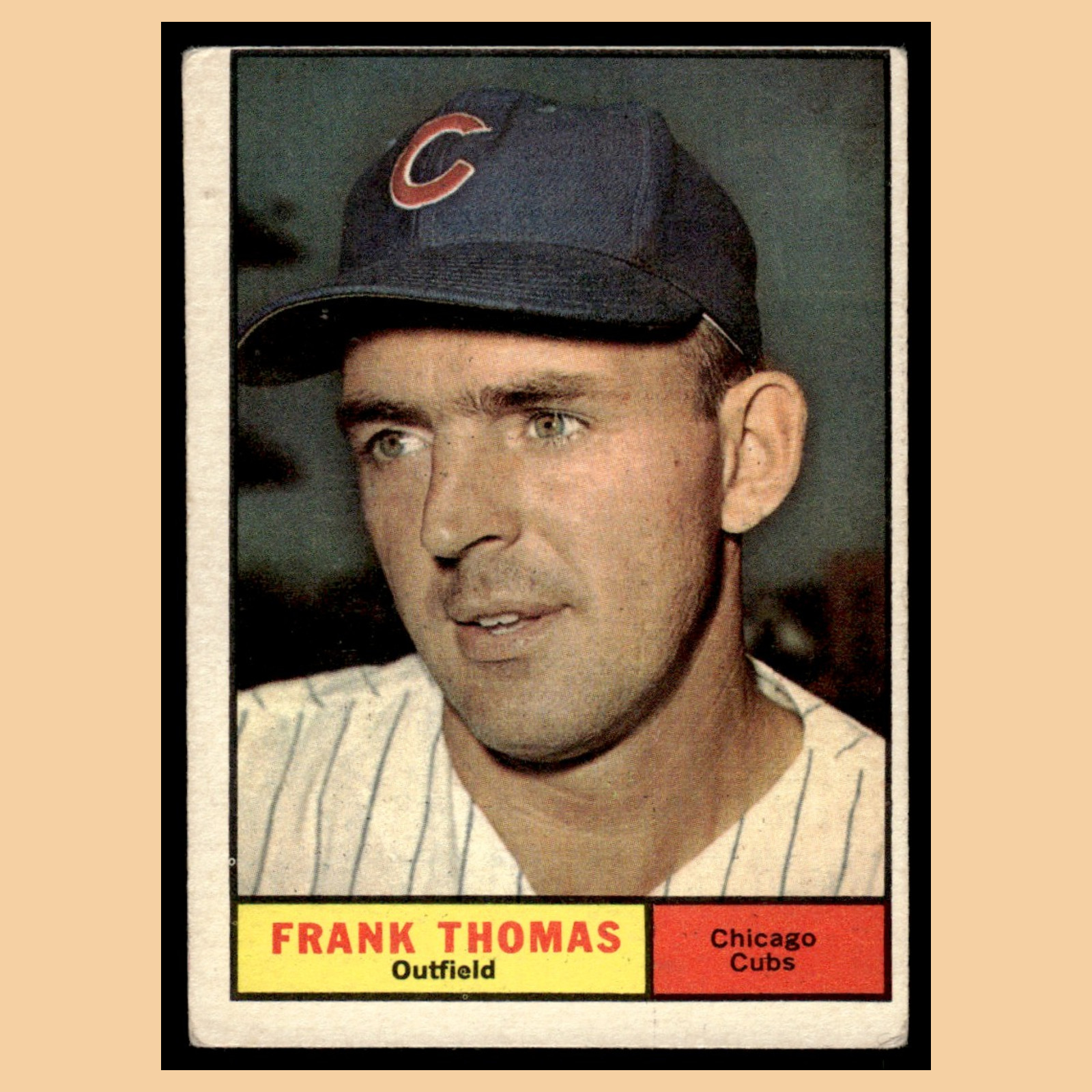 Frank Thomas #382 1961 Topps Chicago Cubs Baseball Card MLB NM