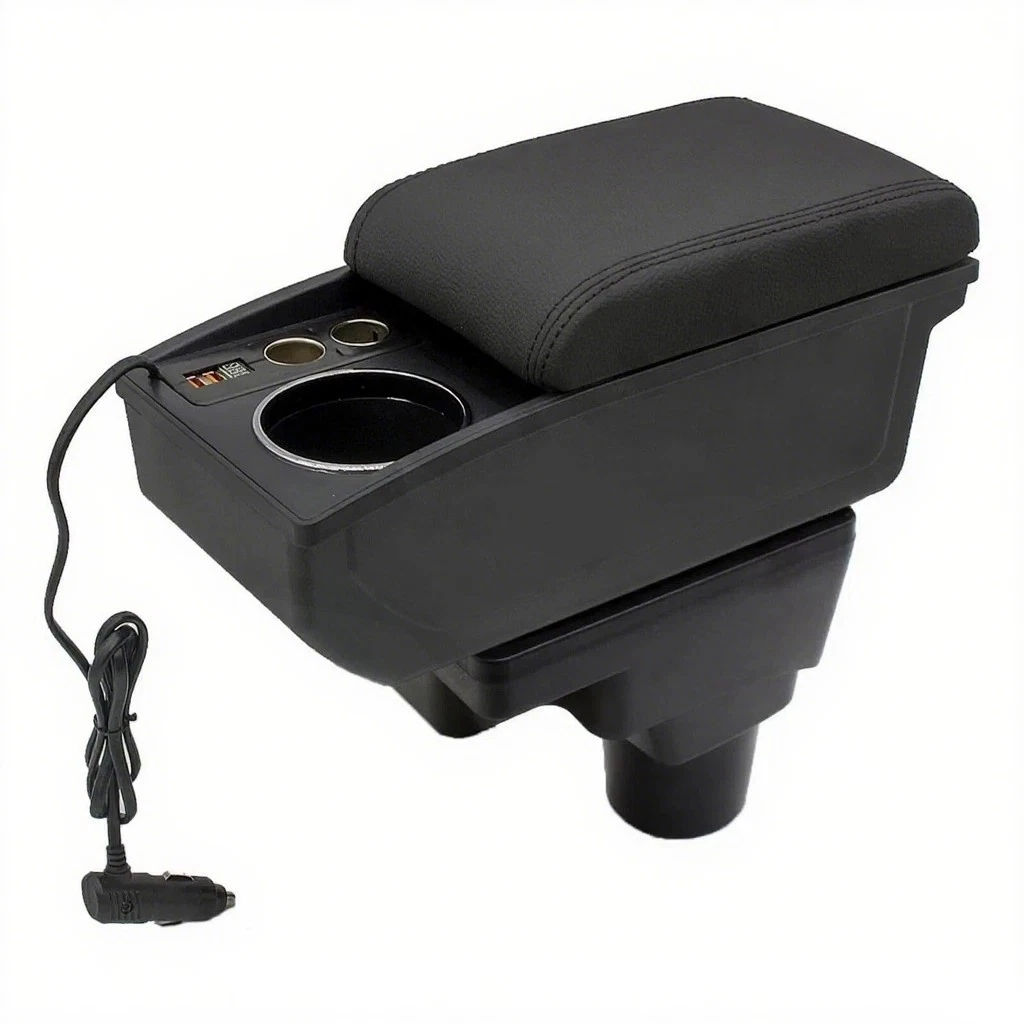 Armrest Box For Chevrolet Sonic With 2 USB Fast Charge Ports & Cigarette Lighter - 第 1 张/共 9 张