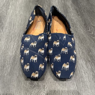 Women s Bobs For Dogs PUG Memory Foam Slip On Shoes Size W8