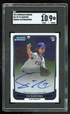 2012 Bowman Chrome Draft Rookie Autograph Yu Darvish Signed #RA-YD SGC 9 AUTO